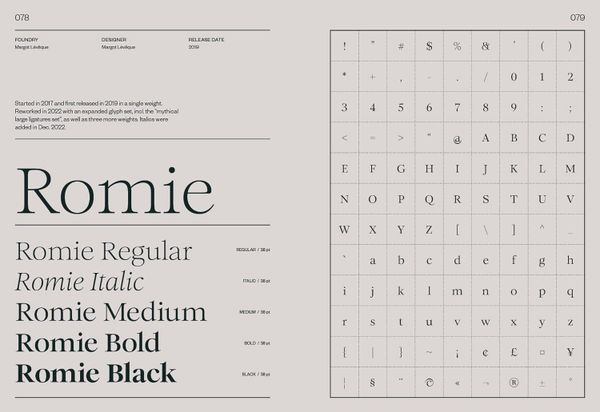 Serif in Use: A Collection of Serif Typefaces