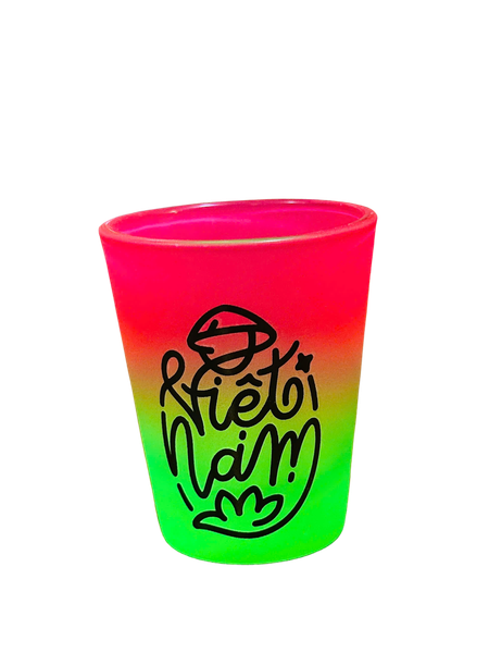Neon Shot Glass Viet Nam 1 (Pink & Green)