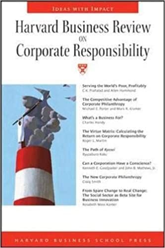  Harvard Business Review on Corporate Responsibility 