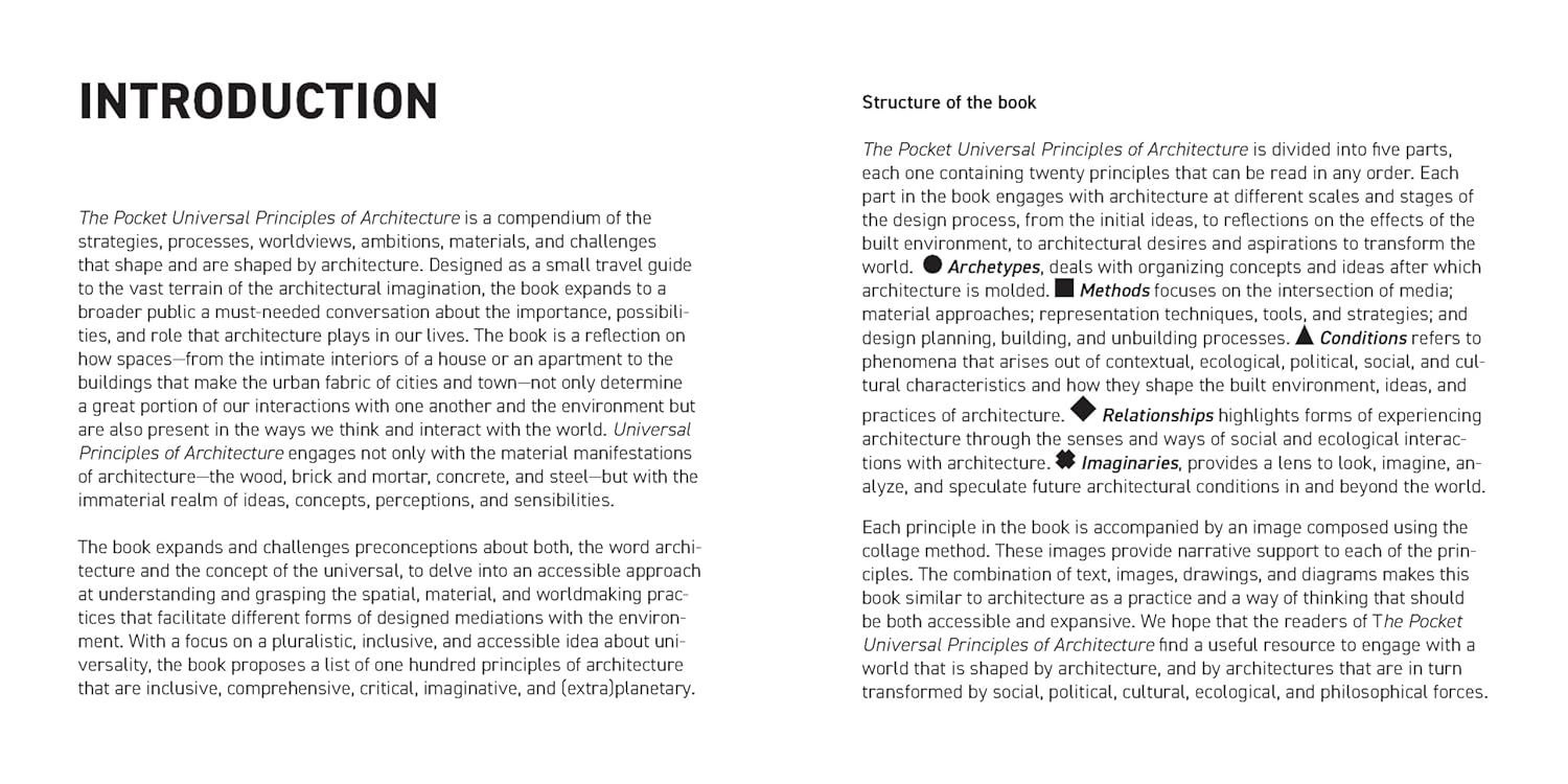 The Pocket Universal Principles of Architecture: 100 Architectural Archetypes, Methods, Conditions, Relationships, and Imaginaries (Rockport Universal) 