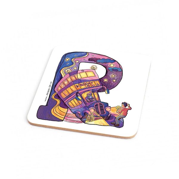 Wood Coaster Harry Potter 09