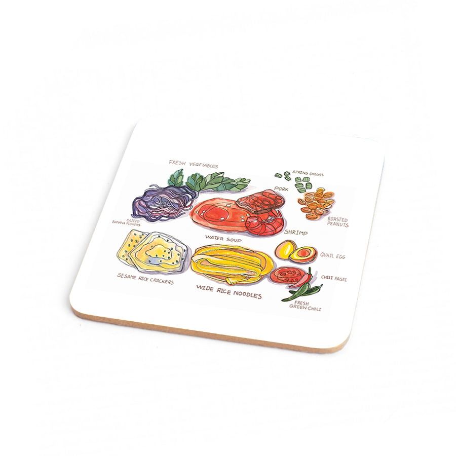 Wood Coaster Yummy 05