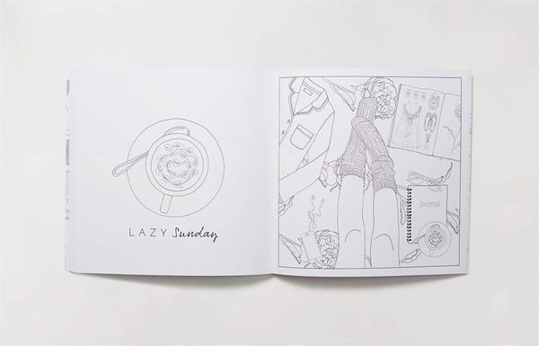 #OOTD: Fashion Flat Lays to Colour in