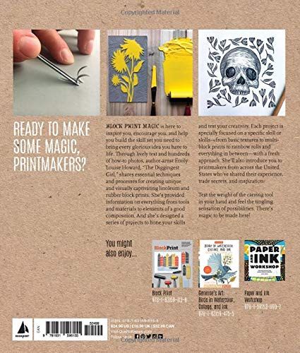  Block Print Magic : The Essential Guide to Designing, Carving, and Taking Your Artwork Further with Relief Printing_Emily Louise Howard_9781631596155_Rockport Publishers Inc. 