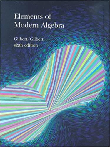  Elements of Modern Algebra 