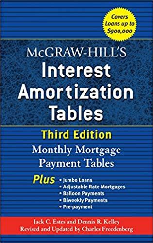  McGraw-Hill's Interest Amortization Tables 