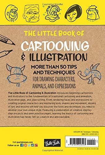 The Little Book of Cartooning & Illustration : More than 50 tips and techniques for drawing characters, animals, and expressions_Maury Aaseng_9781633226203_Walter Foster Publishing