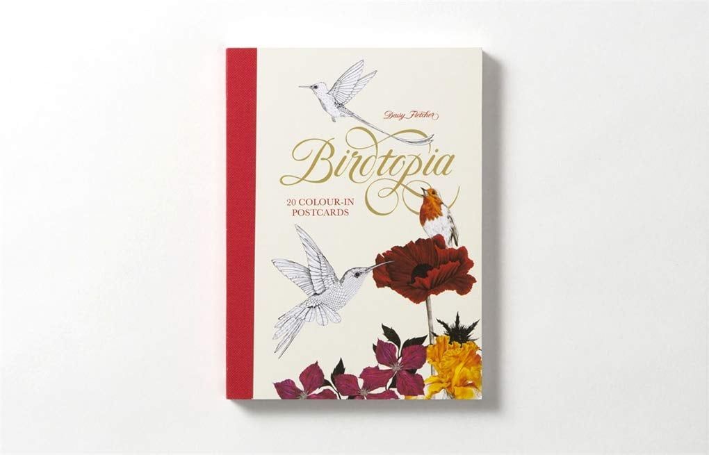  Birdtopia: 20 Colour-In Postcards_Daisy Fletcher_9781780679419_Laurence King Publishing 