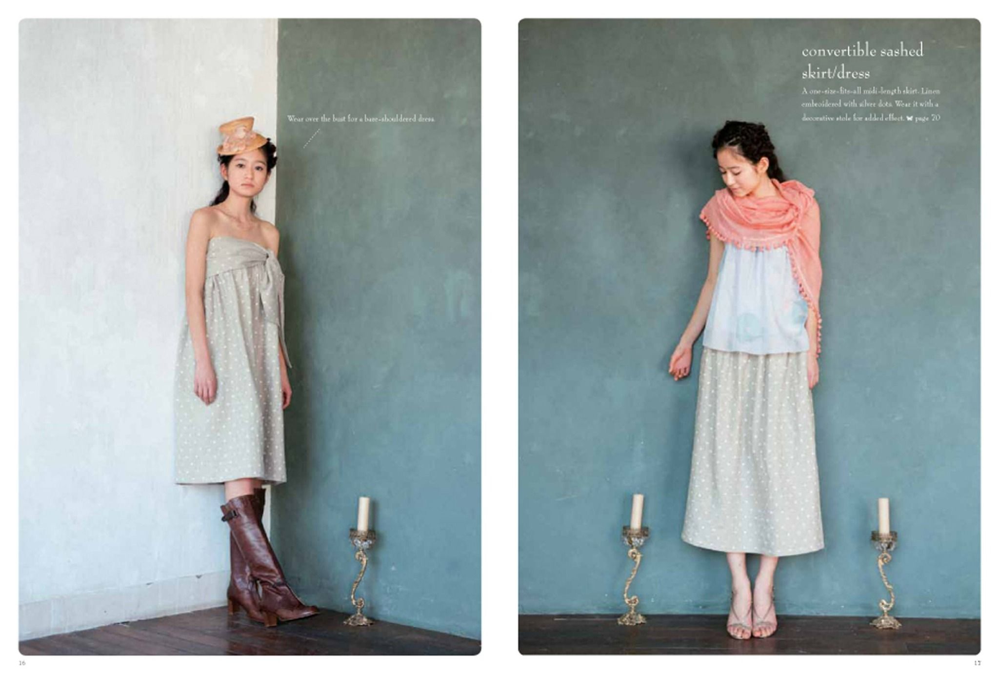  Feminine Wardrobe : Twenty-One Beautiful Skirts, Dresses and Tops for You to Make_Jinko Matsumoto_9781780671246_Laurence King Publishing 