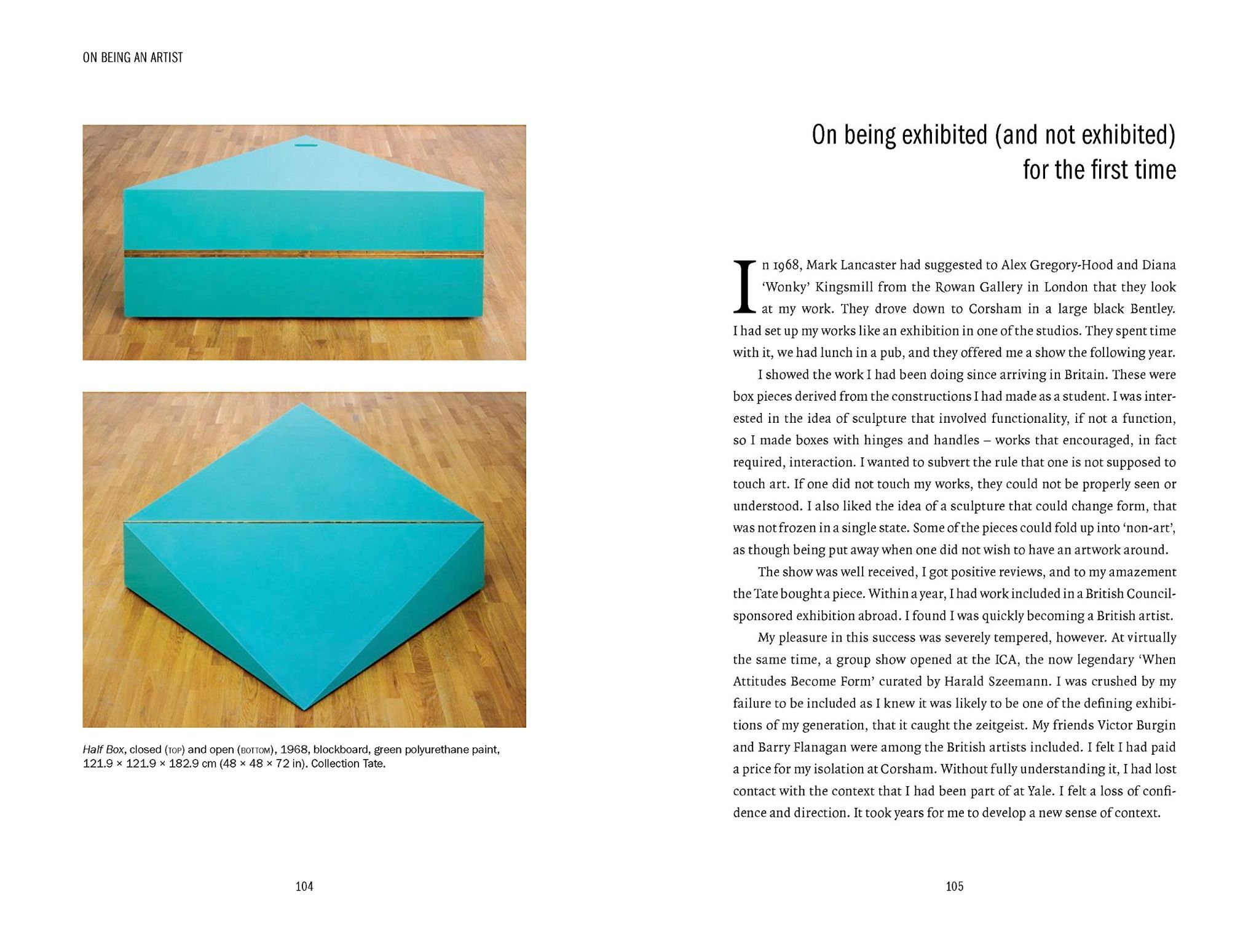  On Being An Artist_Michael Craig-Martin_9781908970503_Art / Books 