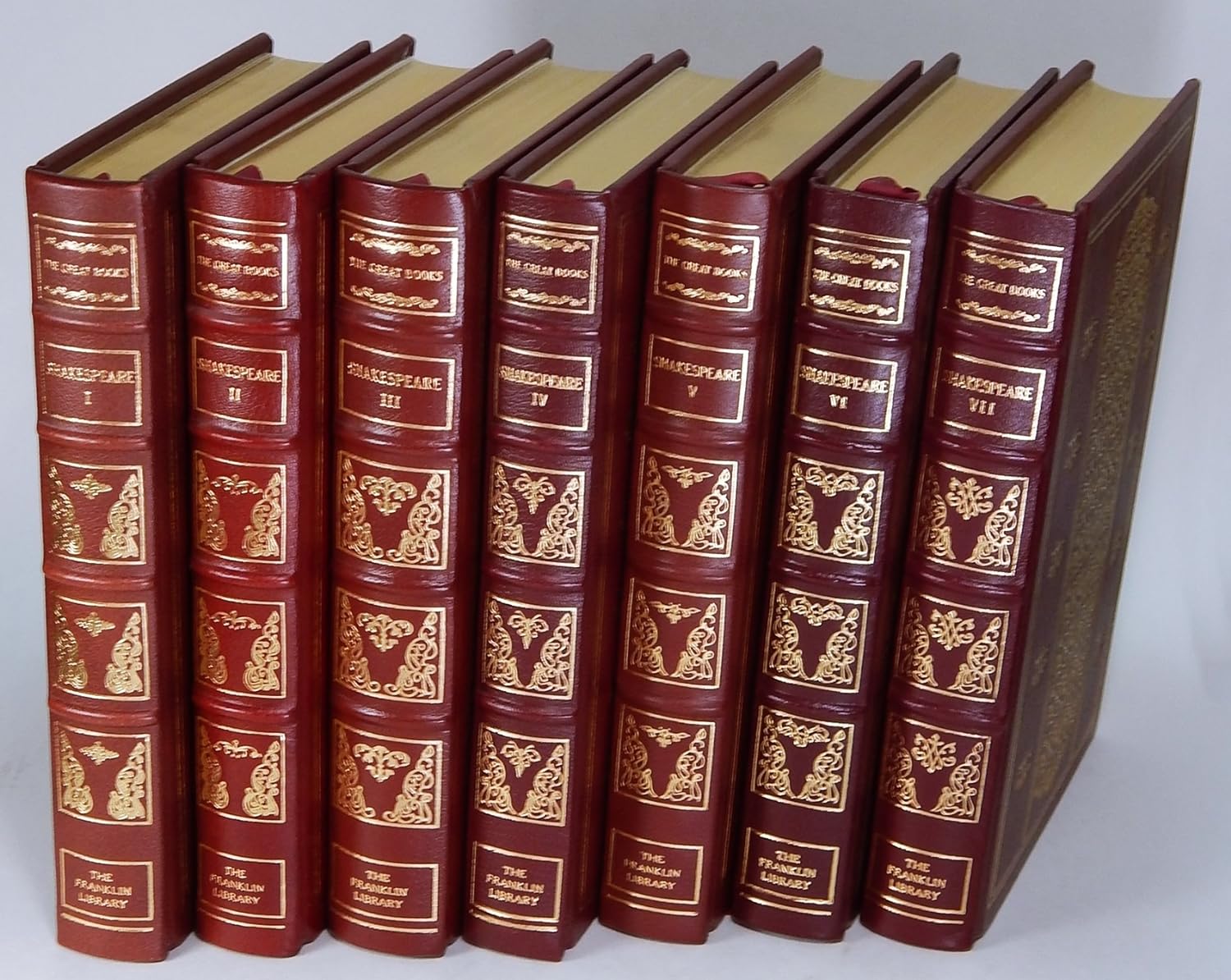 Easton Press Complete Works of William Shakespeare 7 Vol Set