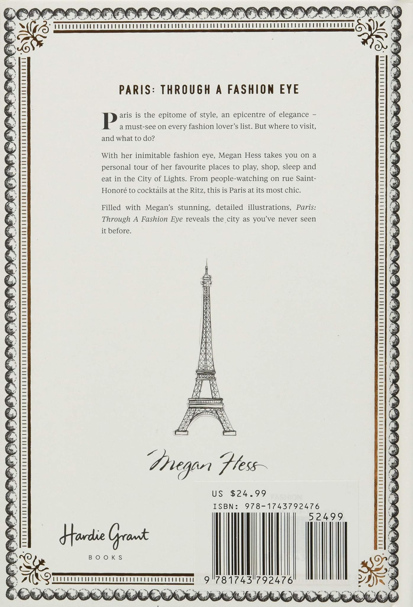  Paris : Through a Fashion Eye_Megan Hess_9781743792476_Hardie Grant Books 