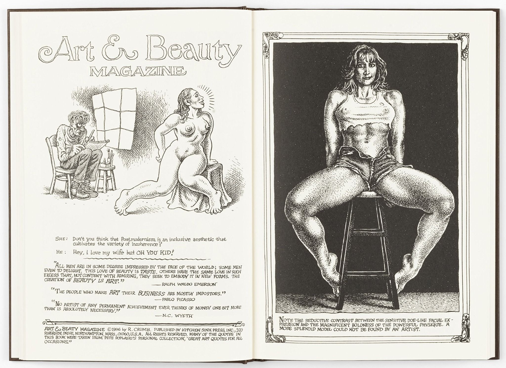  Art & Beauty Magazine: Drawings by R. Crumb_Paul Morris_9781941701348_David Zwirner Books 