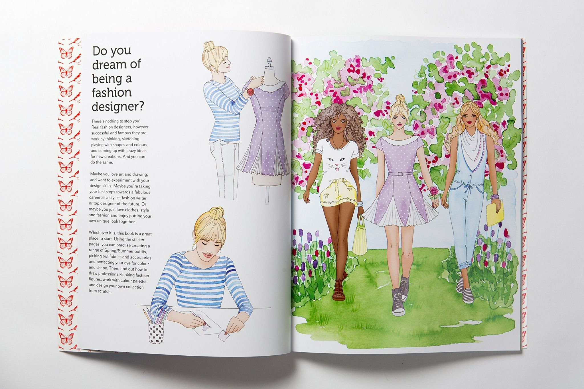  Fashion Stylist Spring/Summer Collection : An Activity and Sticker Book_Anna Claybourne, Missy McCullough_9781780676920_Laurence King Publishing 