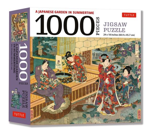 A Japanese Garden in Summertime - 1000 Piece Jigsaw Puzzle