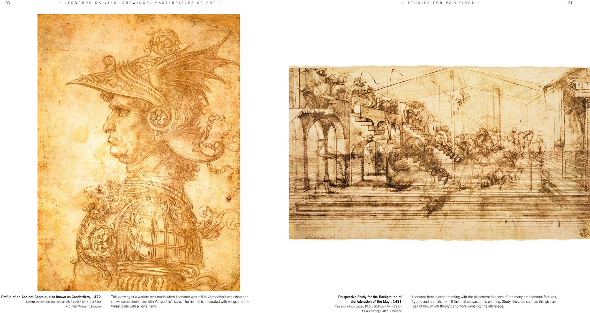  Leonardo da Vinci Drawings Masterpieces of Art_Susan Grange_9781783613588_Flame Tree Publishing 