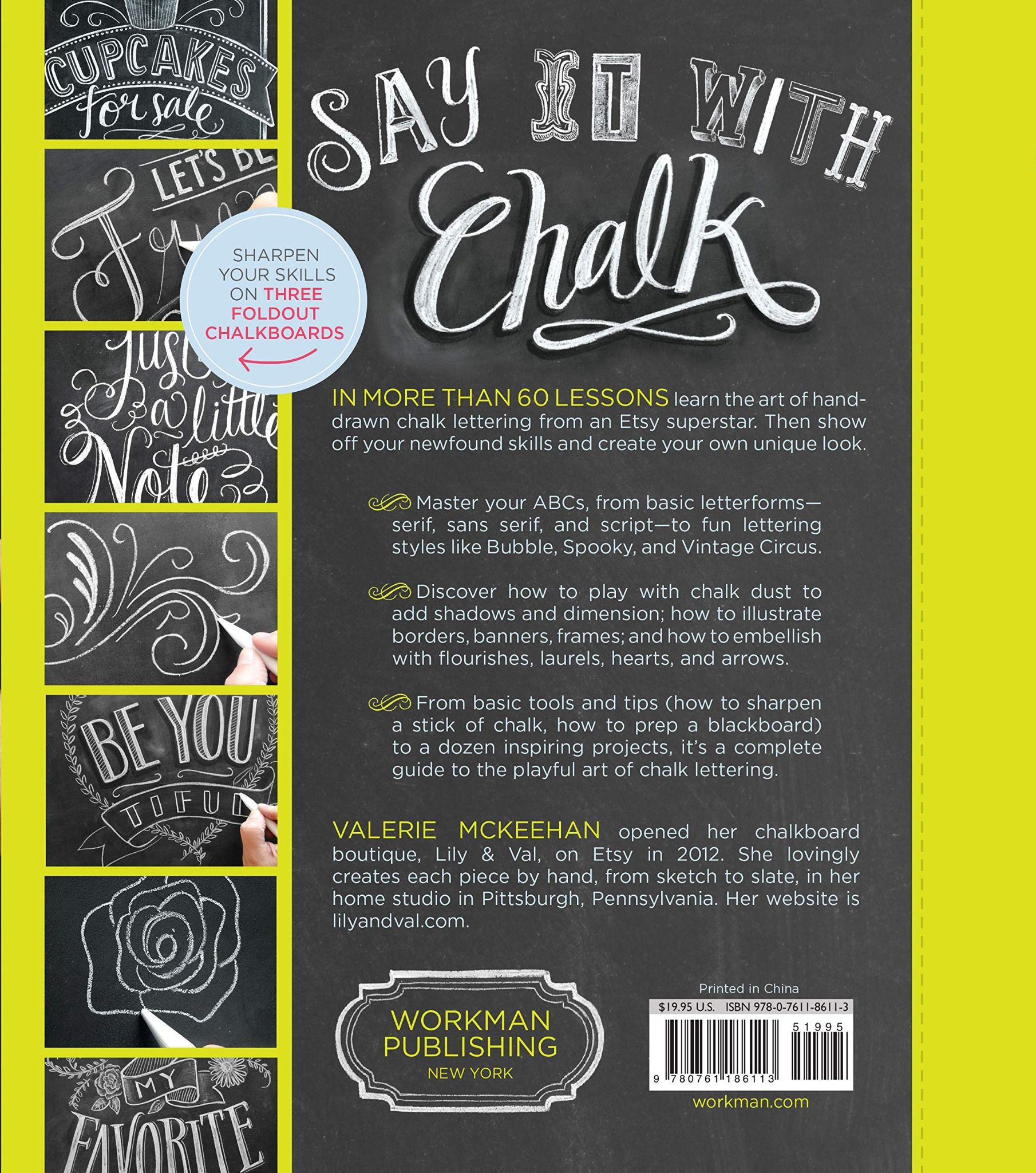  The Complete Book of Chalk Lettering : Create & Develop Your Own Style_Valerie McKeehan_9780761186113_Workman Publishing 