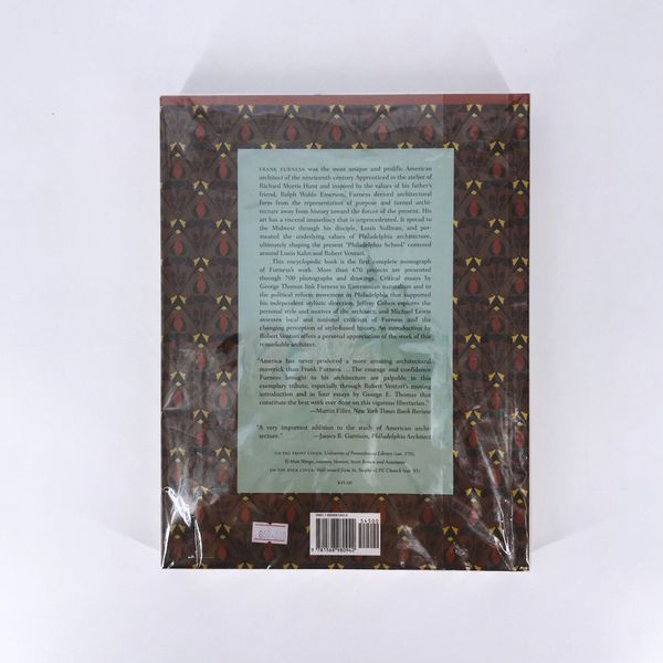 Frank Furness: The Complete Works - G.E. Thomas , J.A. Cohen ,  M.J. Lewis - 9781568980942 - PRINCETON ARCHITECTURAL PRESS