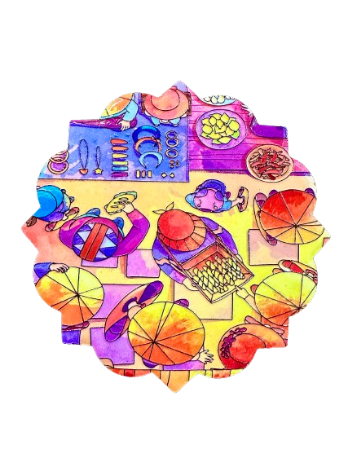 3D Ceramic Flower Shape 01