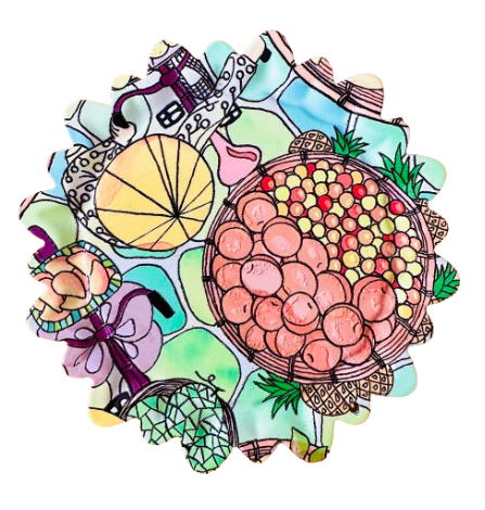 3D Metal Flower Shape 09