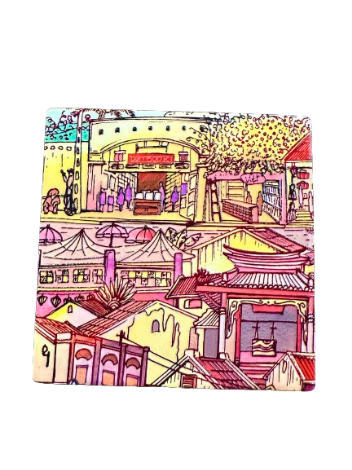 3D Ceramic Square Shape 04