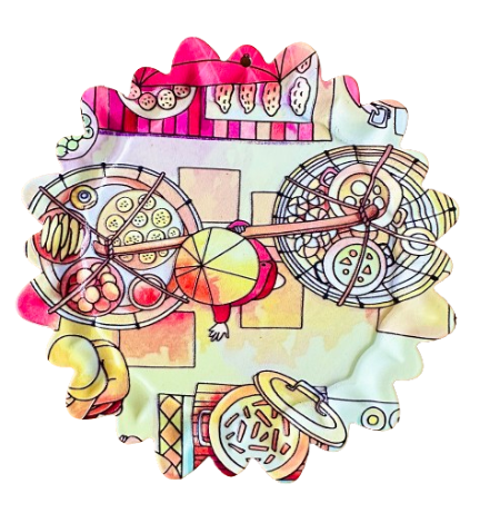 3D Metal Flower Shape 08