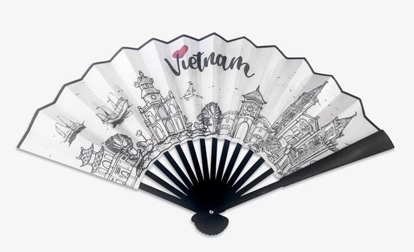 Vietnam Landscape Hand Fan