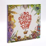  50 ‎PLACES TO COLOR BEORE ‎ YOU DIE COLORING BOOK 