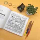  50 ‎PLACES TO COLOR BEORE ‎ YOU DIE COLORING BOOK 