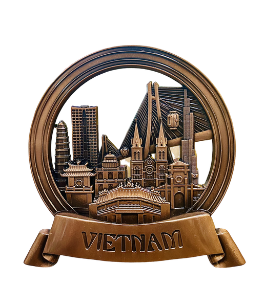 Decor Plate  -  Copper Red Metal