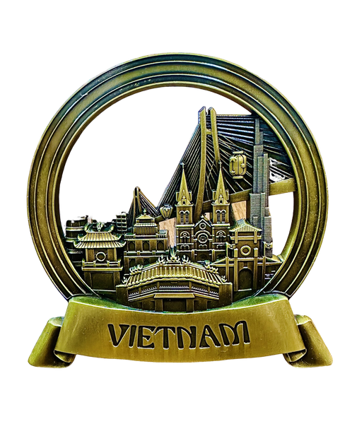 Decor Plate  -  Copper Gold Metal