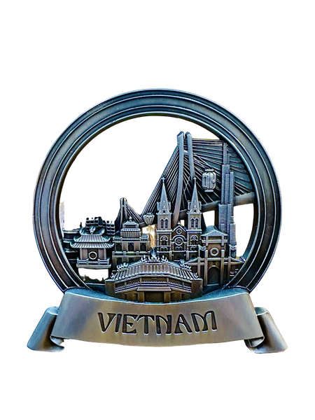 Decor Plate  -  Copper Silver Metal