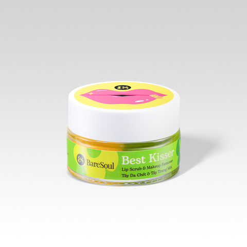  Tẩy Da Chết Kiêm Tẩy Trang Môi BareSoul Best Kisser Lip Scrub & Make Up Remover  20g 