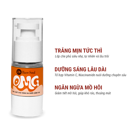  Serum cho nách che khuyết điểm, giảm thâm & làm sáng da BareSoul OMG Underarm Serum 20g 
