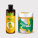  Combo chăm sóc cơ thể Gel dưỡng thể BareSoul Body Gel Juicy 250g + FREE Body & Hair Scrub 330g 