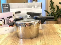 Nồi Áp suất Fissler 4,5L Vitaquick Black made in Germany kèm xửng hấp