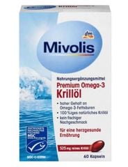 Viên Dầu nhuyễn thể Mivolis Premium Omega-3