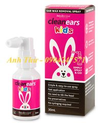 Xịt tan ráy tai Clearears Kids