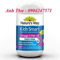 Kids Smart Omega 3 Fish Oil High DHA 180 viên