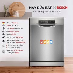 Máy rửa bát độc lập BOSCH SMS6ZCI06E serie 6 -