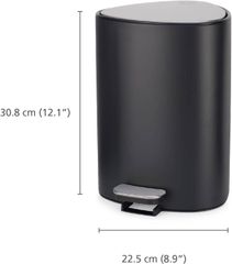 Thùng rác có bàn đạp Joseph Joseph EasyStore Luxe 5L màu inox