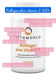 Viên uống Kollgen Plus Vitamin E chứa hàm lượng cao collagen (76,6%)