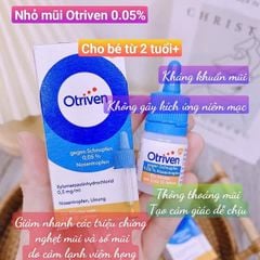 Thuốc nhỏ mũi Otriven 0.025% và 0.05% của Đức