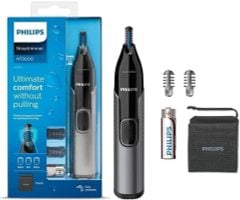 Máy tỉa lông tai và mũi Philips Dòng 3000 để cắt tỉa lông mũi, tai và lông mày một cách an toàn mà không cần nhổ NT3650/16