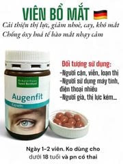 Viên uống bổ mắt Augenfit Kapseln Sanct Bernhard made Germany