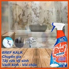 Xịt vệ sinh chống cặn canxi nhà tắm Bref