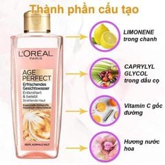 Nước hoa hồng Loreal Age Perfect chống lão hóa da, mờ nếp nhăn, cân bằng độ ẩm