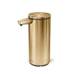 Bình chiết xà phòng cảm ứng Simplehuman màu trắng, đen, inox mờ và màu vàng