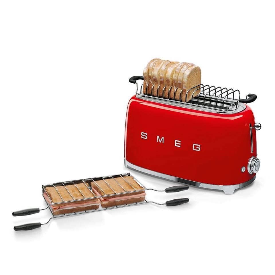 Máy nướng bánh mỳ Smeg TSF01RDEU màu đỏ