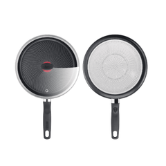 Chảo rán thành cao TEFAL Inicio 24cm có vung kính made in France